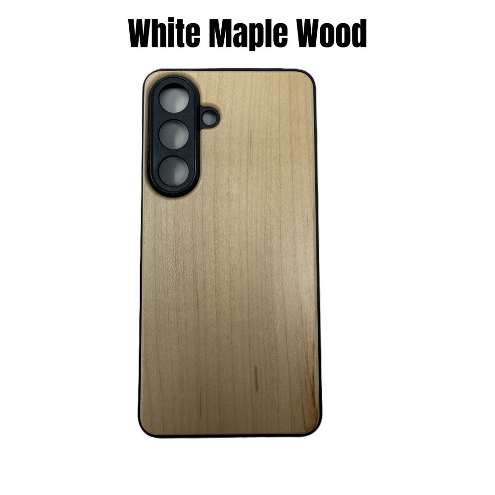 Wooden Samsung Galaxy S26 Plus Phone Case - White Maple Wood